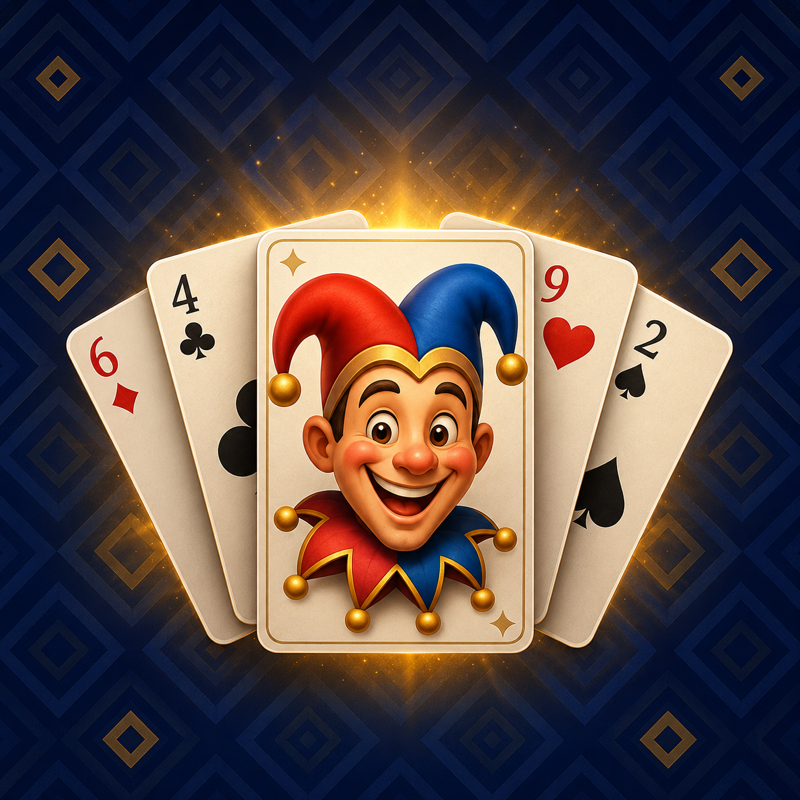 Carioca Chile splash — joker card with fanned cards