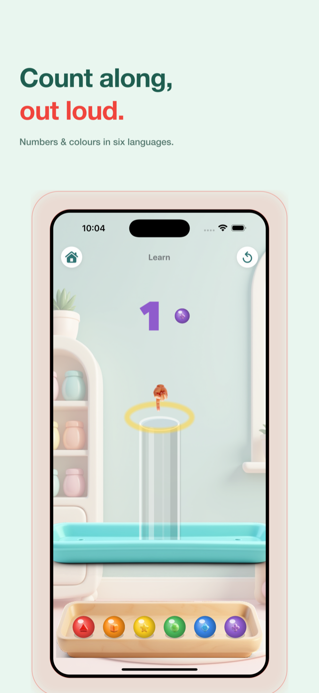 Learn mode — counting out loud